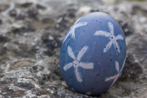 natural-colored Easter egg in the garden natural-colored Easter egg in the garden